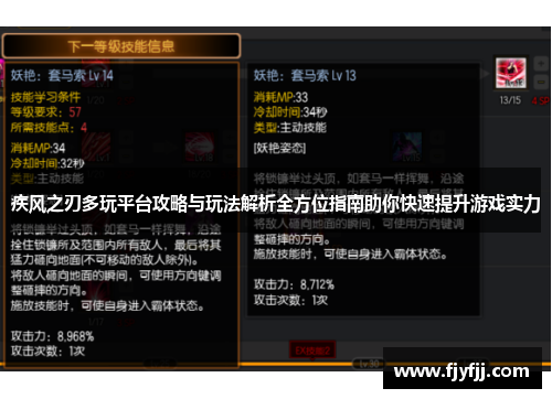 疾风之刃多玩平台攻略与玩法解析全方位指南助你快速提升游戏实力